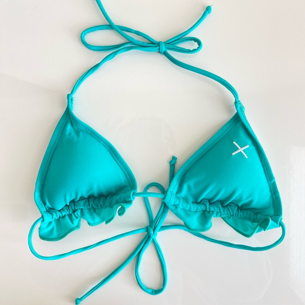 BoutineLA teal/turquoise bikini top
